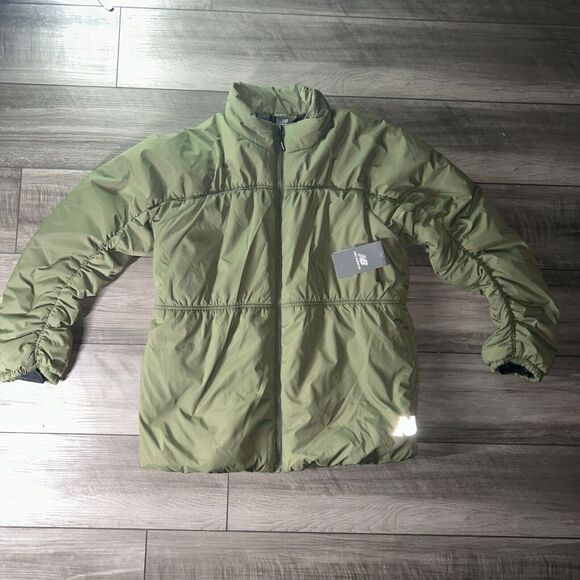 New‎ Balance Green Puffer Tech Jacket Size Large NWT